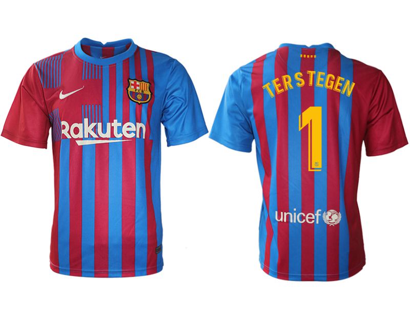 Cheap Men 2021-2022 Club Barcelona home aaa version red 1 Nike Soccer Jersey